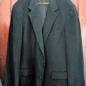 Brooks Brothers Classic Mens Black Sport Coat. All Cashmere 45L